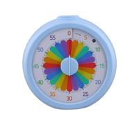 Ziyonix Minuteur Visuel Timer Enfant, Minuteur à Décompte de 60 Minutes avec Fonction Flash Silencieuse, Outil de Gestion du Temps Silencieux pour Cuisine Salle de Classe Réunion, Pomodoro Timer, Bleu