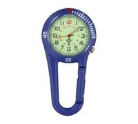 Ziyonix Montre Numérique de Sport à Clipser, Montres à Mousqueton Montre Infirmiere de Poche à Clip Phosphorescent pour Médecins Infirmières Chefs Paramédicaux Alpinisme (Bleu)