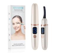 Ziyonix Recourbe-cils chauffant, chauffage rapide en 10 secondes, anti-brûlure, arrêt automatique intelligent, recourbe-cils électrique avec 3 modes de température, écran LED pour femme