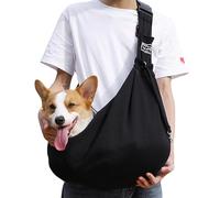Ziyonix Sac de Transport pour Chien, Sac Bandoulière pour Chien Sac de Transport Sécurisé pour Animaux Domestiques avec Sangle Réglable pour Petit Moyen, Jusqu'à 6,5 kg