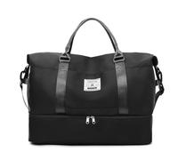 Ziyonix Sac de Voyage Femme Homm 51x36x24cm Bagage à Main Léger, Sac Fourre-Tout de Sport Imperméable pour Week-End avec Compartiment à Chaussures Grande Capacité Sac de Sport pour Travel Gym Danse