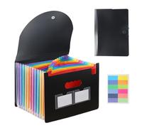 Ziyonix Trieur 12 Compartiments A4, Extensible Accordéon Document Rangement Papier Administratif Trieur à Soufflets Classeur Rangement, Extensible A4 trieur Document avec Couvercle, Grande Capacité