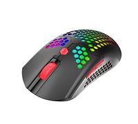 ZIYOU LANG Souris de jeu légère filaire/sans fil, 16 souris rétroéclairées RVB avec pilote programmable à 7 boutons, PAW3325 12000 DPI, batterie rechargeable de 800 mA, souris légère en nid d'abeille