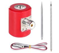 ziyuan Antenne QRP 5M/16,4FT 14M-30MHz 300W Antenne HF Multifonction Portable en Acier Inoxydable 1/4 de Longueur d'onde Radio USDX