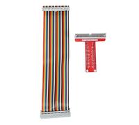 ziyuan RPi GPIO Carte d'extension d'evasion + Cable Ruban + Adaptateur GPIO de Type T Assemble 20 cm FC40 Cable Plat a 40 Broches pour Raspberry Pi 3 2 Modele B & B+ SC05