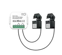 ziyuan Tuya Smart 2 Way WiFi Energy Meter Bidirection Monitor Solar Product And Consumed Power Meter With Clamp App AC110V 240V (2CT)