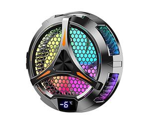 ziyuan X42 Tablette Radiateur Tablette Refroidisseur RVB Color¨¦ ¨¦Clairage 10Cm Semi-Conducteur Magn¨¦Tique Refroidisseur Ventilateur de Refroidissement pour Tablette