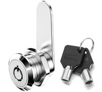 ZiYuya Serrure à came tubulaire avec clé différente, serrure barillet de boite aux lettres, verrou de placard meuble tiroir commode casier serrure porte 25mm