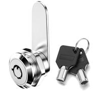 ZiYuya Serrure à came tubulaire avec clé différente, serrure barillet de boite aux lettres, verrou de placard meuble tiroir commode casier serrure porte 16mm