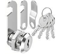 ZiYuya Verrou de boîte aux lettres avec clé identique, 16 mm pour armoire, boîte aux lettres, tiroirs, commode, placard, levier de porte, serrures de casier