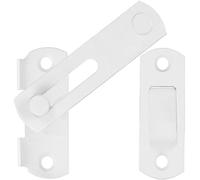 ZiYuya Verrou de porte coulissante à angle, loquet porte coulissante à rabat, Verrou de sécurité, verrou porte coulissante serrure volet loquet porte pour jardin salle de bain garage fenêtre blanc