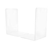 Ziyvural Bout de Livre Acrylique, Forme L Transparente, 7,2 X 4,7 X 4, | Matériau Transparent épais, Finition Transparente, Bureau à Domicile, Livres, Magazines, CD, DVD, Cartes, Organisateur de