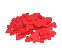 Ziyvural Coeurs en Bois, 100 Pcs 4 Cm, Panneau de densité Vierge Brillant | Étiquettes en Bois écologiques avec Trou, Découpes Durables pour Cours D'art, Décoration de Mariage, Peinture, Coloriage et
