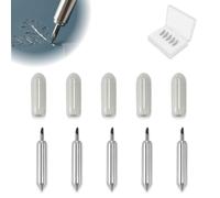 zizitips Lot de 5 Lames de Découpe 45° en Acier Tungstène, Lames de Rechange Plotter Compatibles avec Cricut Joy, Lames Précises pour Vinyle Papier Film Tissu Scrapbooking DIY Machine de Découpe