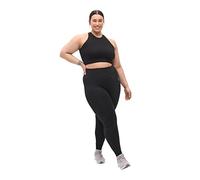 Zizzi Active by - Collants d'entraînement pour femme - Grandes tailles - Cropped - Grande taille, Noir , 54-56 grande taille