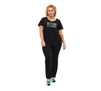 Zizzi Active by Grandes tailles Pantalon en coton Taille 42-60, Noir , 48-50 grande taille