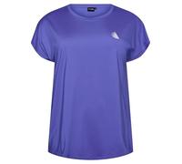 Zizzi Active by T-shirt à manches courtes pour femme Grandes tailles 42-60, Amparo Blue., 44-46 grande taille