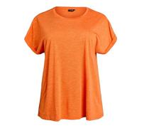 Zizzi Active by T-shirt à manches courtes pour femme Grandes tailles 42-60, Melon, 58-60 grande taille