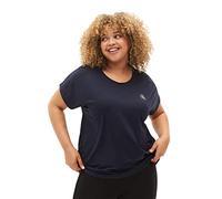 Zizzi Active by T-shirt à manches courtes pour femme Grandes tailles 42-60, Noir , 58-60 grande taille