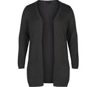 Zizzi Cardigan 'Carrie' gris foncé, Taille 9XL-10XL