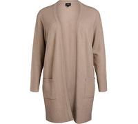 Zizzi Cardigan 'Casunny' beige foncé, Taille 5XL-6XL