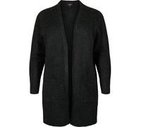 Zizzi Cardigan 'CASUNNY' gris foncé, Taille 7XL-8XL