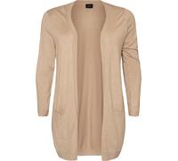 Zizzi Cardigan 'MCARRIE' beige, Taille 5XL-6XL