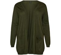 Zizzi Cardigan 'Mcarrie' kaki, Taille 5XL-6XL