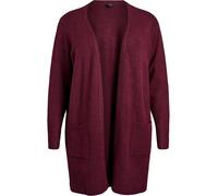 Zizzi Cardigan 'Sunny' lie de vin, Taille 5XL-6XL