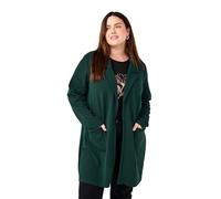 Zizzi Flash by Femme Grandes Tailles Blazer Longues Poches Taille, Scarab, 48-50 grande taille