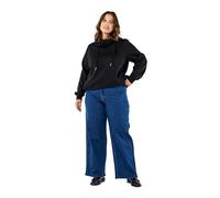 Zizzi Flash by Femme Grandes Tailles Jeans Jambes Larges Taille Haute Taille 42-60, bleu denim, 52W / 32L