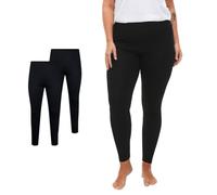 Zizzi Flash by Femmes Grandes Tailles Leggings Coton Lot de 2 Taille