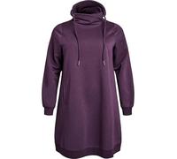 Zizzi Flash Robe Sweatshirt pour Femme Grandes Tailles avec Poches Tailles 42-60, Prune, 48-50 grande taille