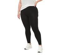 Zizzi Leggings en Viscose pour Femmes Grandes Tailles Tailles 42-60, Noir , 50-52 grande taille