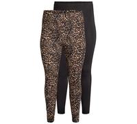 Zizzi Leggings noisette / brun foncé / noir, Taille XXXL-4XL