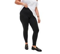 Zizzi Lot de 2 leggings pour femme, grandes tailles, taille basique, Noir/noir, 58-60 grande taille