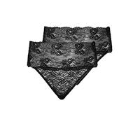 Zizzi Lot de 2 strings pour femme - Grandes tailles, Noir , 52