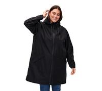 Zizzi Manteau de pluie pour femme - Grandes tailles - Coutures scellées - Vêtements pour femme grande taille, Noir , 54-56 Große Größen