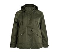 Zizzi Parka mi-saison 'Capalma' vert foncé, Taille 5XL-6XL