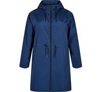 Zizzi Parka pour femme - Grandes tailles - Capuche imperméable - Taille 42-60, Bleu nuit, 54-56 grande taille