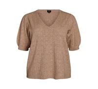 Zizzi Pull-over 'Mella' beige foncé, Taille 9XL-10XL