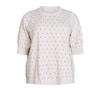 Zizzi Pull-over 'MSanni' noir / blanc, Taille XL-XXL