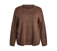 Zizzi Pull-over 'Vista' chocolat, Taille XXXL-4XL