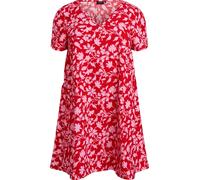 Zizzi Robe d’été 'Jeasy' rose / rouge sang, Taille 50-52