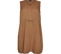 Zizzi Robe d’été 'Vvivu' moka, Taille 54-56