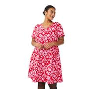 Zizzi Robe grande taille à manches courtes en coton imprimé Taille 42-60, 44-46 grande taille