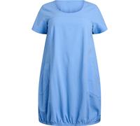 Zizzi Robe en coton à manches courtes pour femme, grandes tailles, tailles 42-56, Della Robbia Blue, 54-56 grande taille