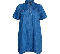 Zizzi Robe 'Misha' bleu / blanc, Taille 58-60