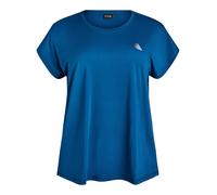 Zizzi T-shirt 'ABASIC' bleu / blanc, Taille XL-XXL