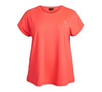 Zizzi T-shirt 'Abasic' gris / corail, Taille XL-XXL